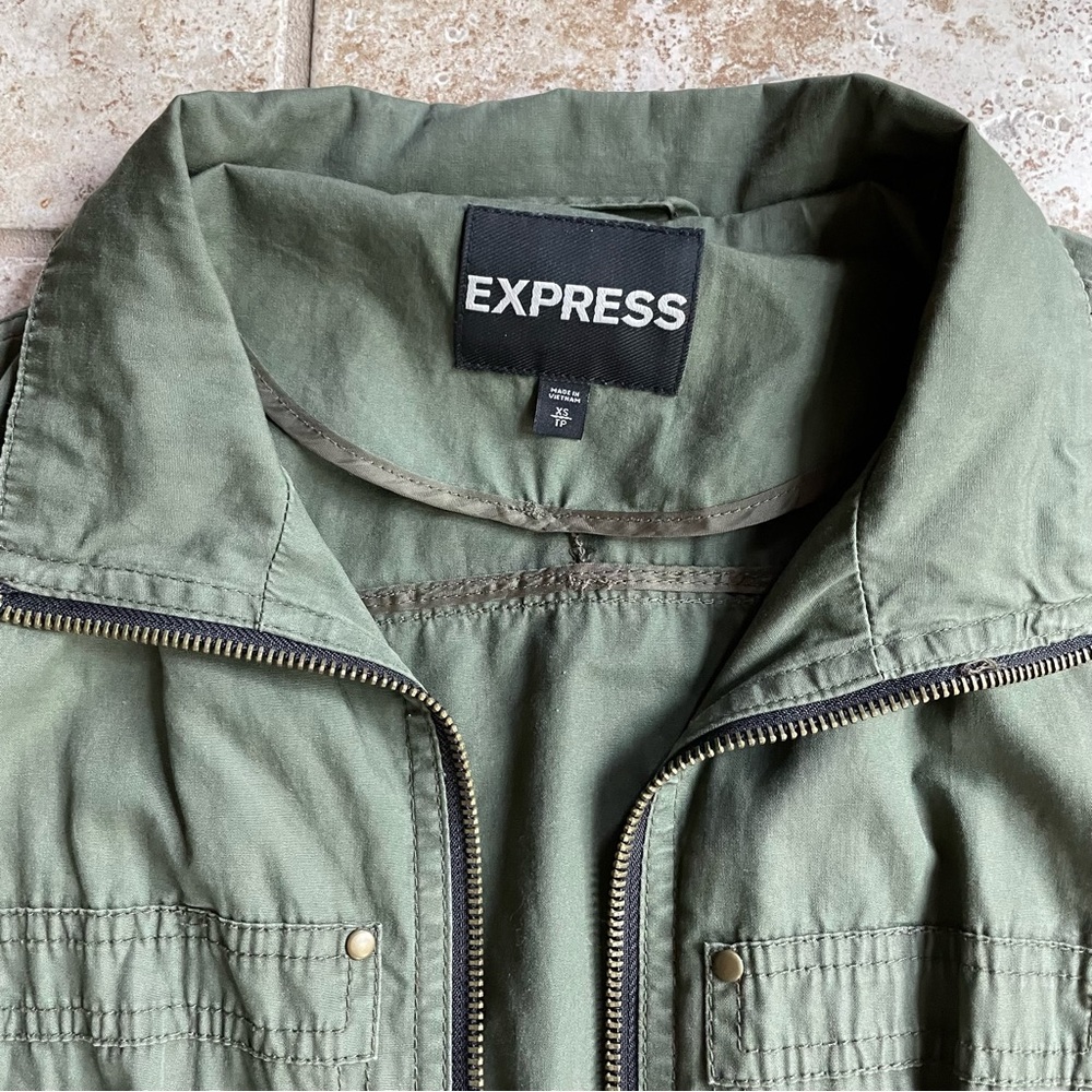 Express Olive Green Jacket - image 3